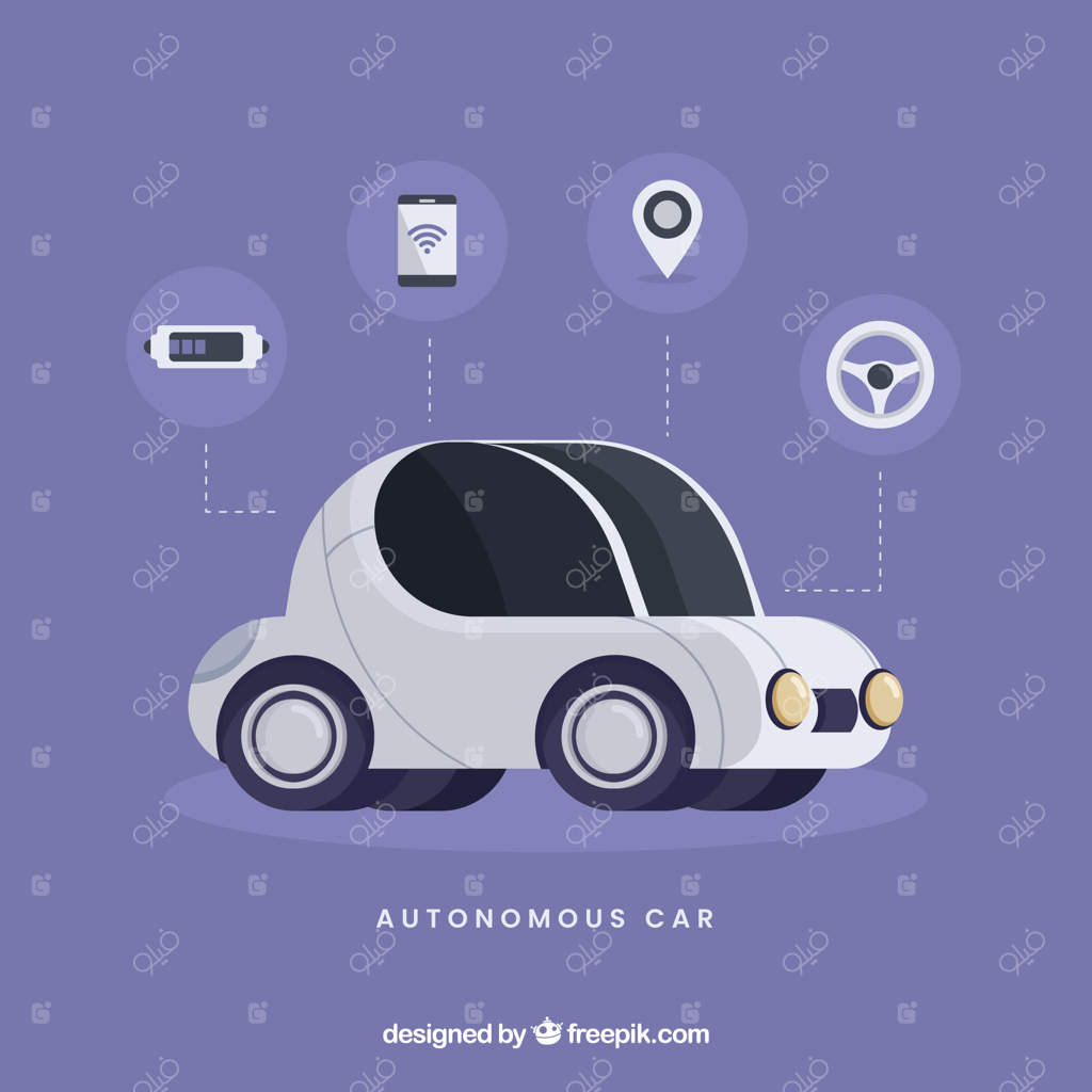 ماشین خودران آینده‌نگر با طراحی صاف