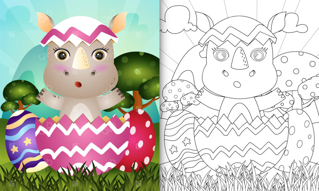 کتاب رنگ‌آمیزی کودکان با موضوع عید پاک