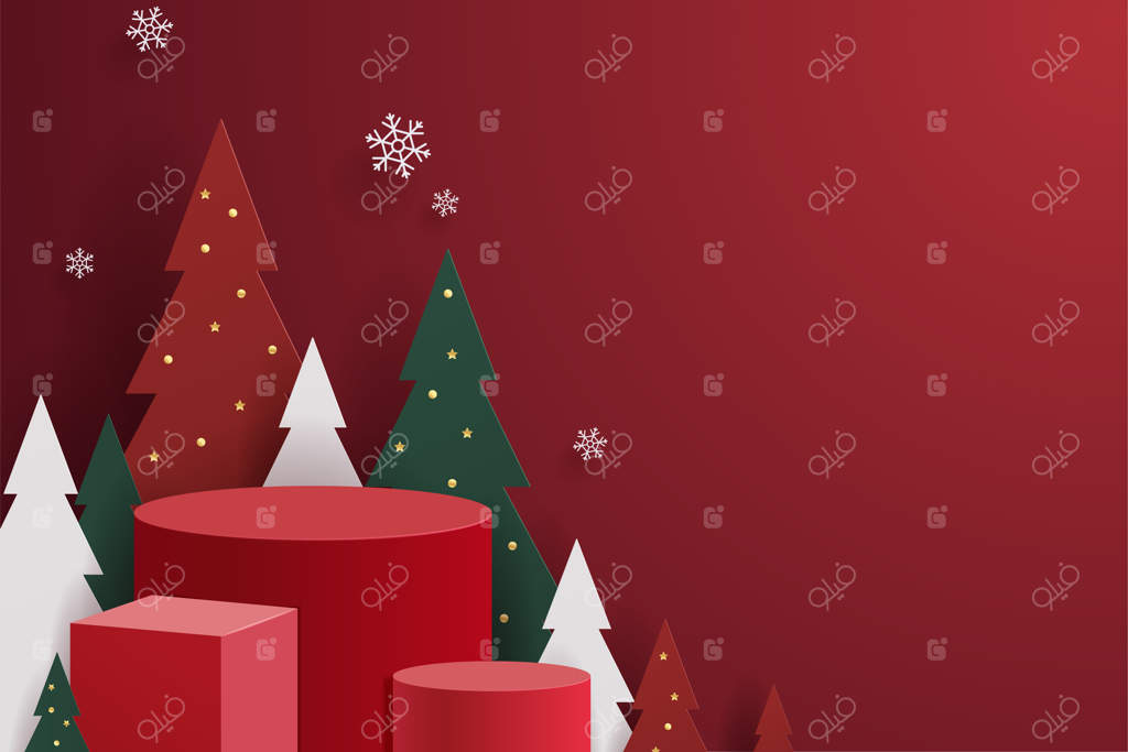 تصویر سکوی جشن کریسمس