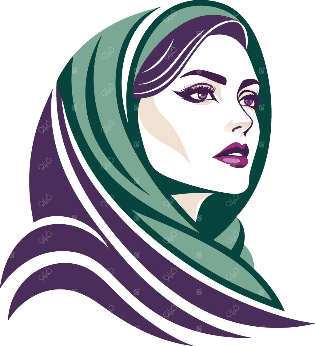 پرتره مدرن و شیک زن باوقار و باحجاب برای مفاهیم مد و زیبایی