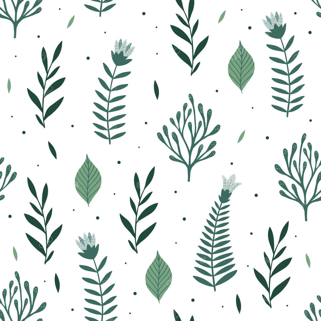 پترن یکپارچه با گل‌ها و برگ‌ها. بافت خلاقانه گل‌دار. مناسب برای پارچه و منسوجات، تصویرسازی وکتور