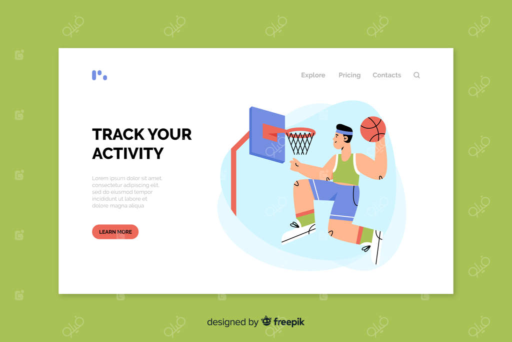 قالب صفحه فرود برای ورزش‌های ساده و نوین