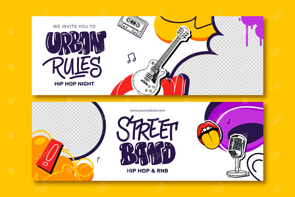 بنر افقی کنسرت موسیقی