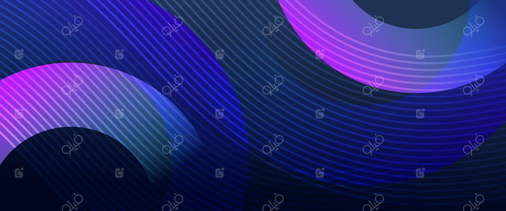 پس‌زمینه تجاری مدرن و انتزاعی با خطوط و اشکال هندسی درخشان و گرادینت آبی؛ طرح مفهومی فناوری آینده‌نگر مناسب برای بروشور، بنر وب‌سایت‌های علمی، تراکت و ارائه