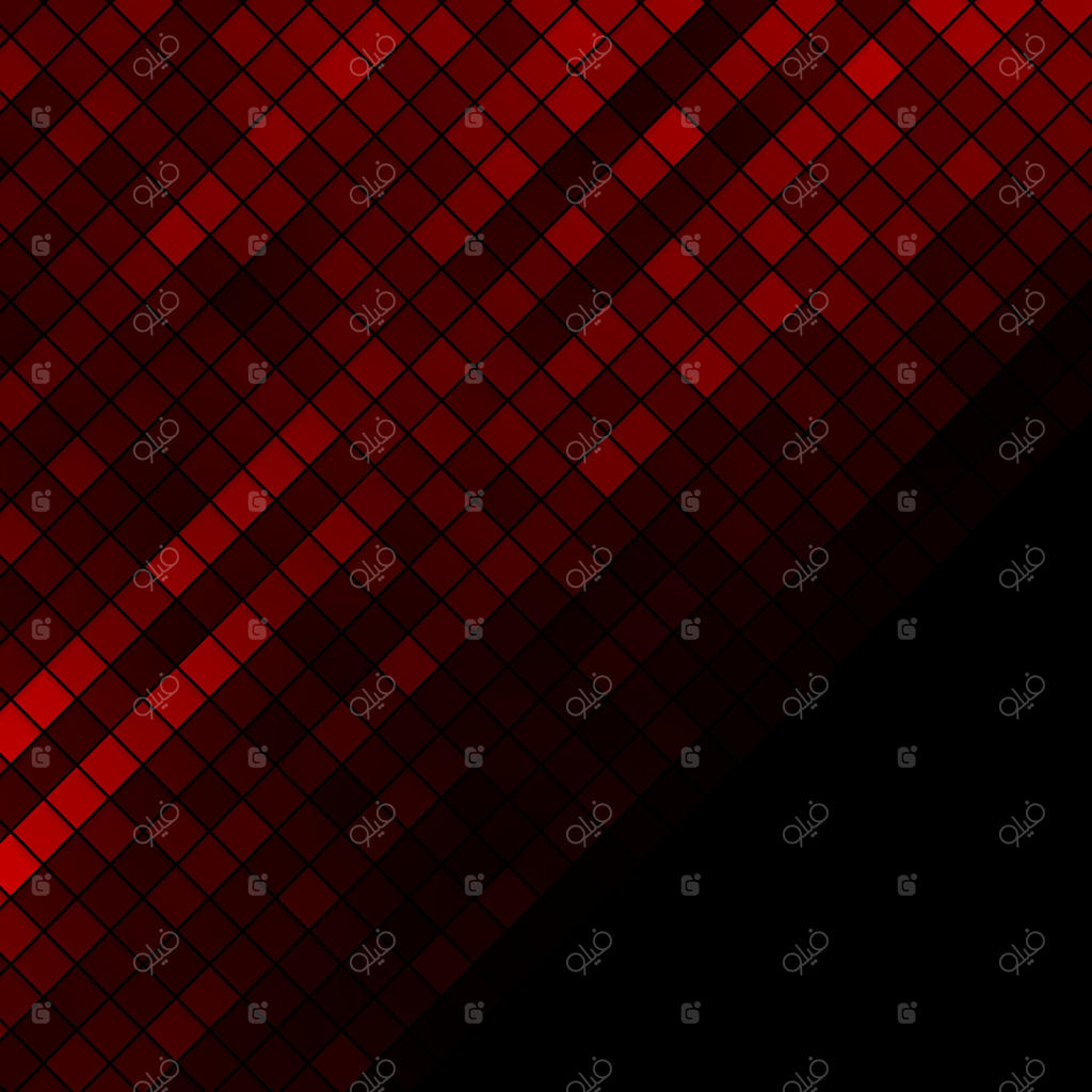 طرح موزاییکی قرمز منحصر به فرد برای پروژه‌های خلاقانه وکتور حرفه‌ای