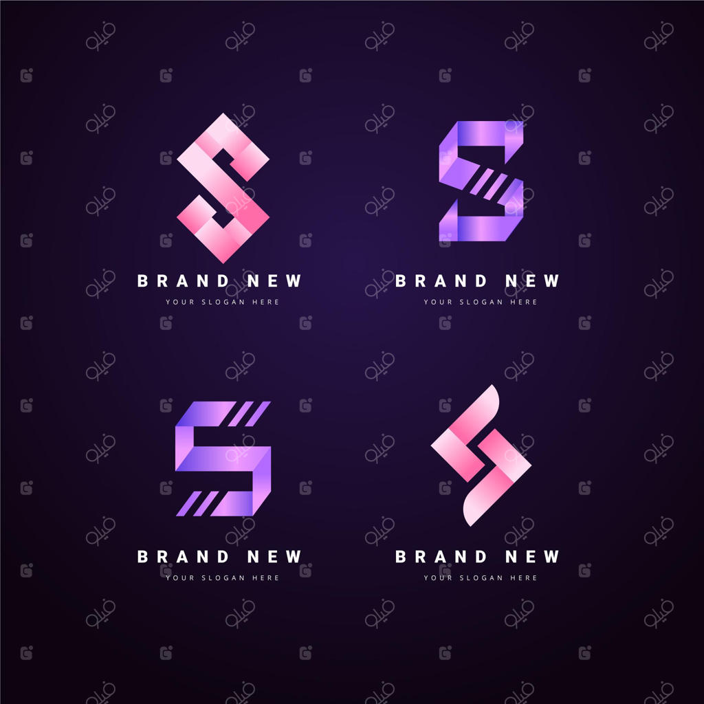 مجموعه قالب‌های لوگوی گرادینت‌دار