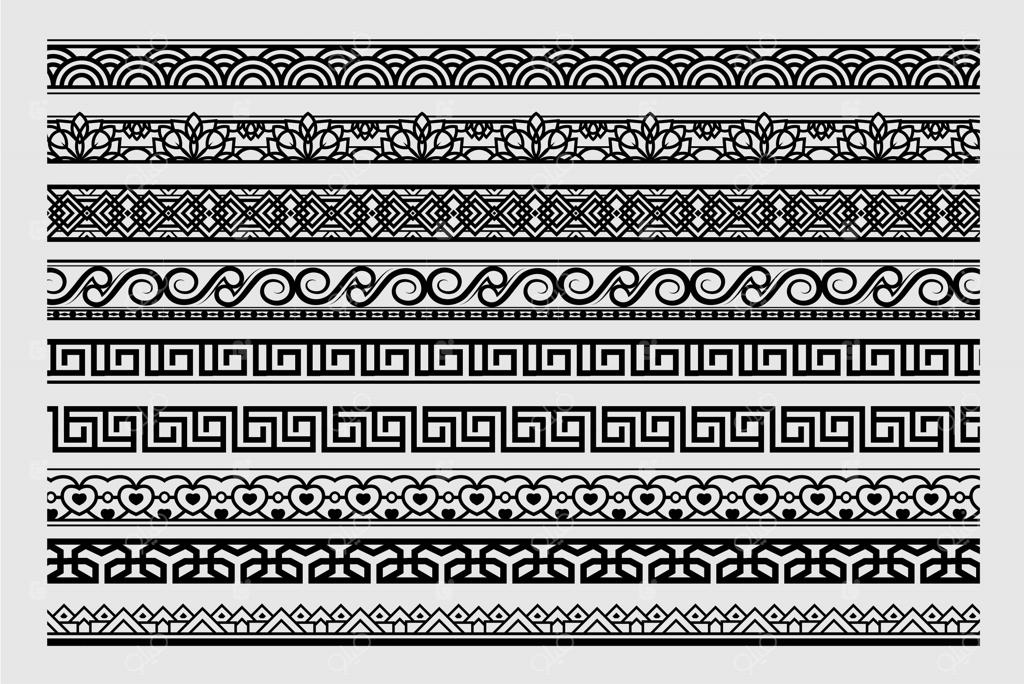 مجموعه حاشیه‌های کلاسیک برای تصویرسازی