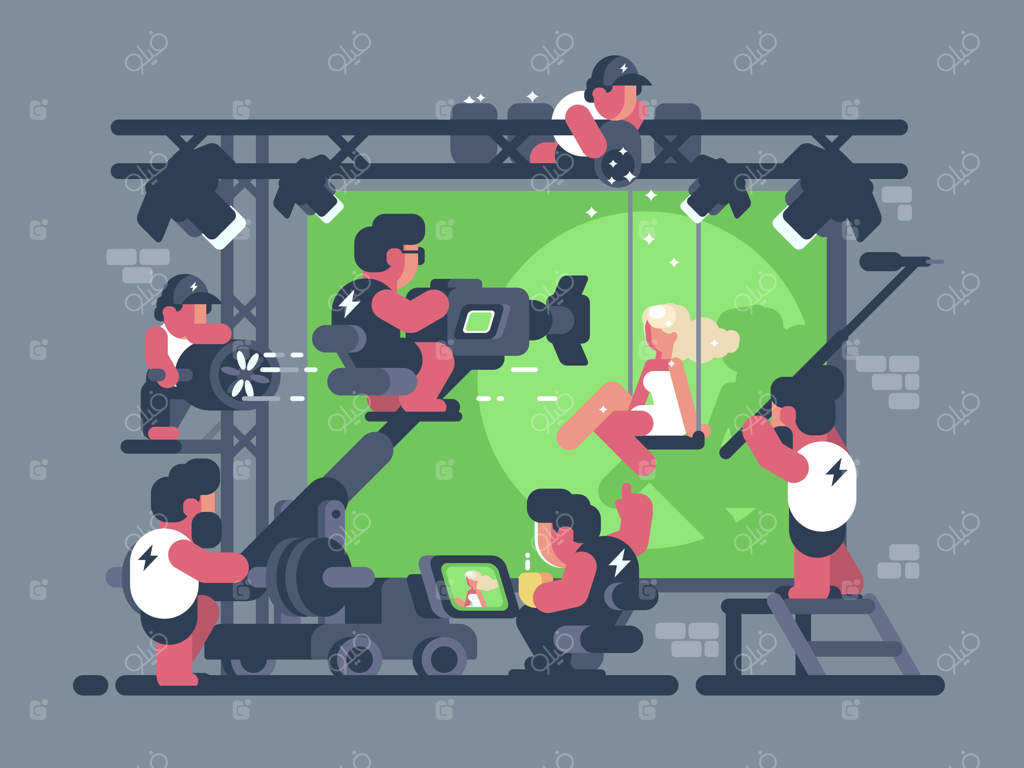 تصویربرداری کلیپ ویدئویی در استودیو