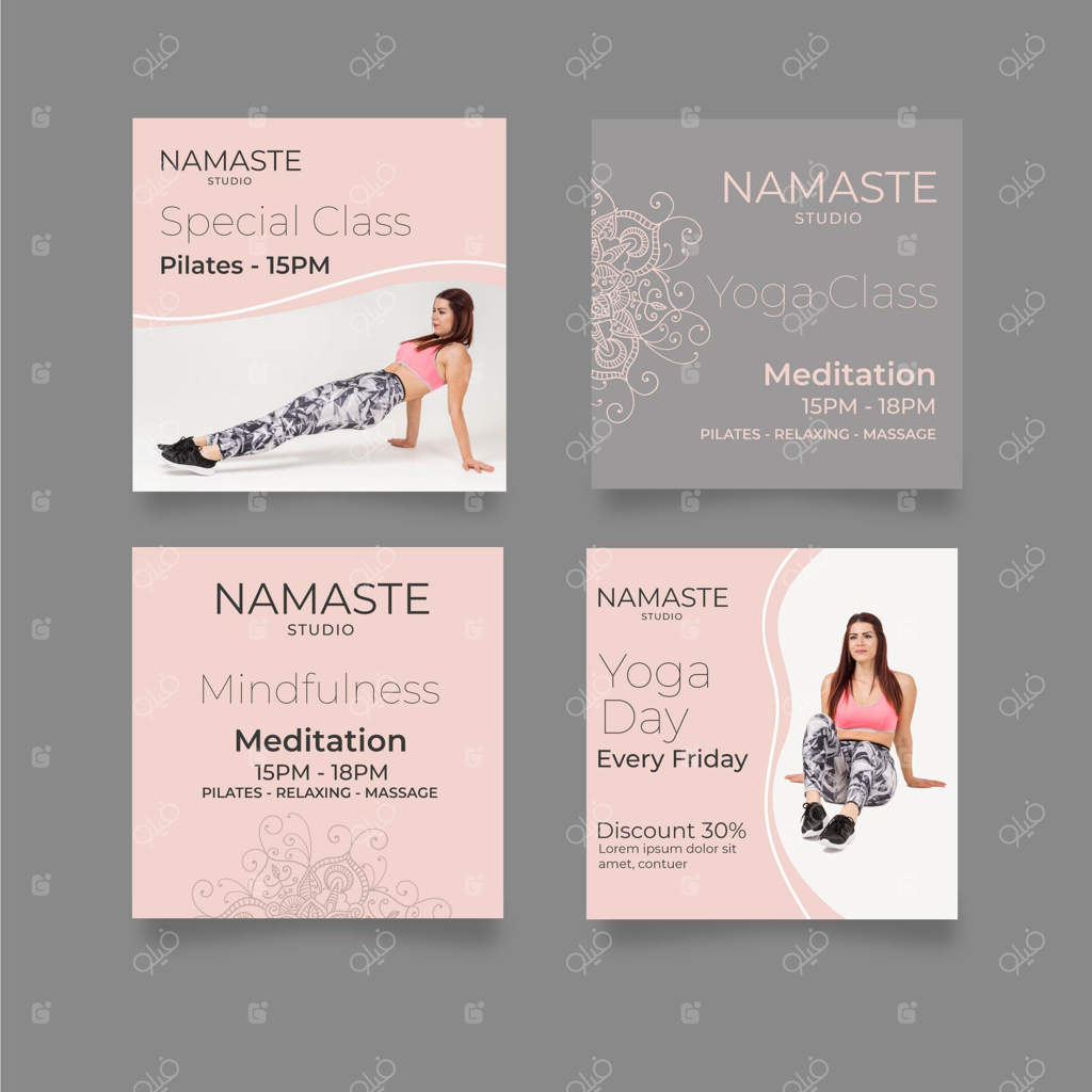 قالب‌های پست اینستاگرامی برای مدیتیشن و ذهن‌آگاهی