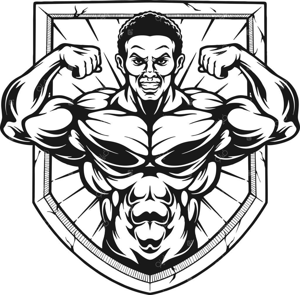 وکتور و سیلوئت نشان و لوگوی بدنسازی؛ مناسب برای طراحی لوگو، مسکات، چاپ تیشرت، استیکر، لیبل، پوستر، کارت تبریک و تبلیغات برندها و کسب‌وکارها.