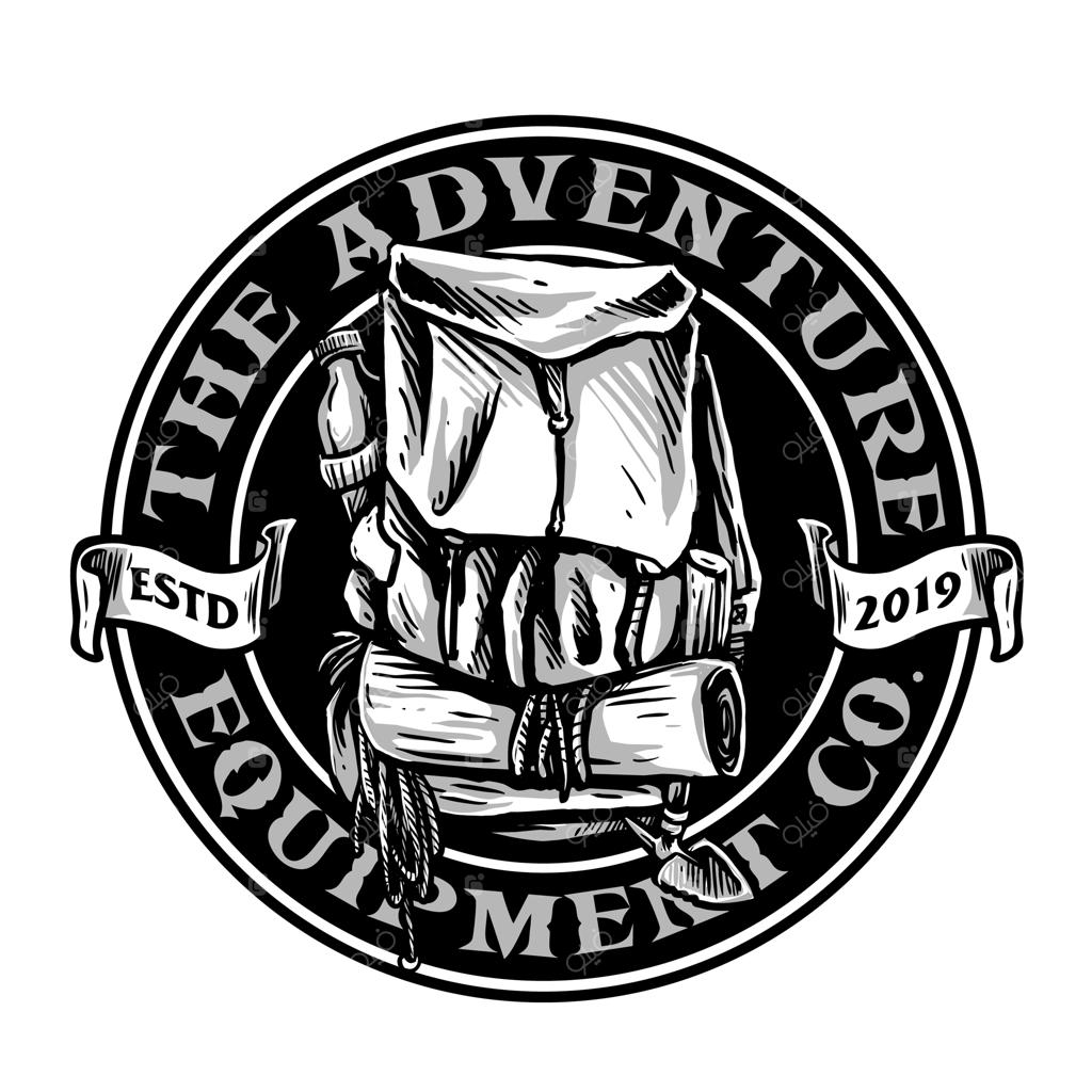 نشان کوله‌پشتی کوهنوردی مناسب برای لوگوی ماجراجویی و طبیعت‌گردی