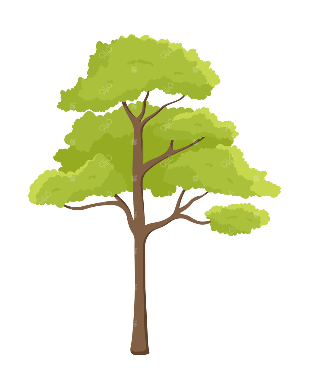 آیکون درخت سبز