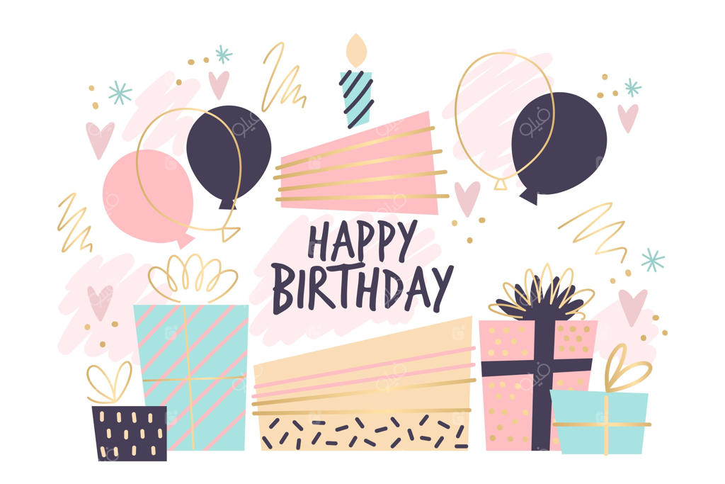 پس‌زمینه تولد طراحی شده با دست