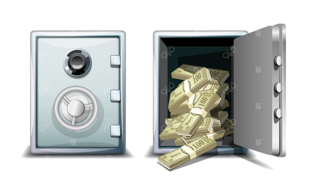 گاو صندوق باز و بسته، ثروت و امنیت بانکی