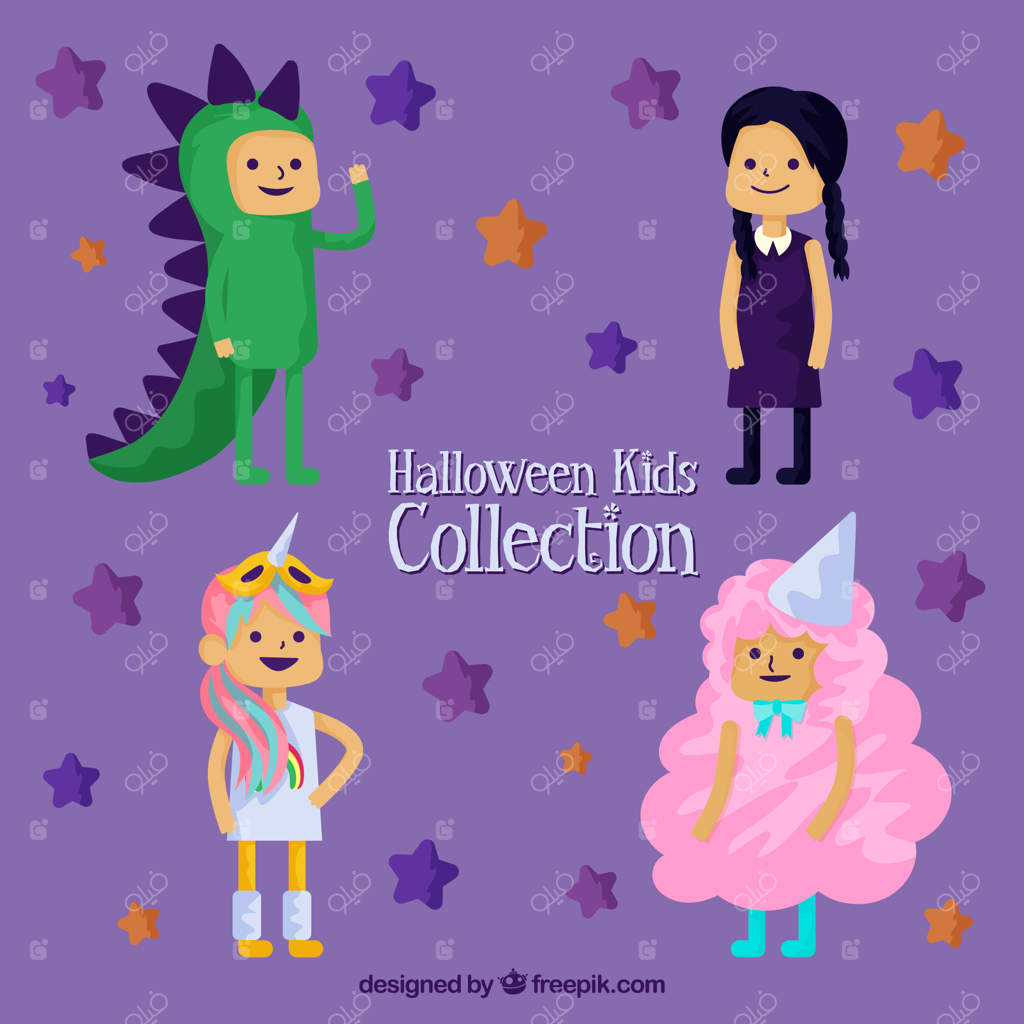 کودکان در جشن لباس پوشیده‌اند