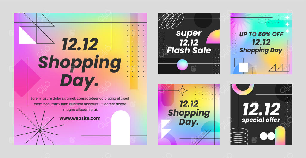 مجموعه پست‌های اینستاگرامی حراج روز خرید ۱۲.۱۲