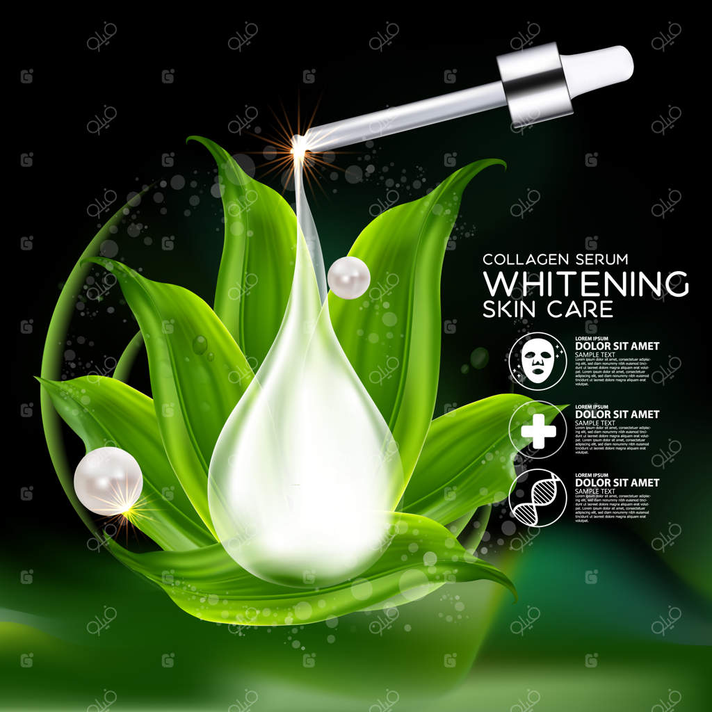 کانسپت سرم کلاژن طبیعی برای مراقبت از پوست