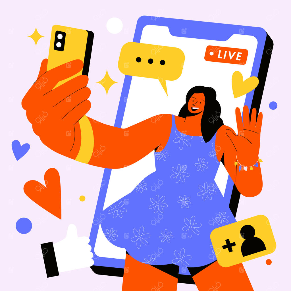 تصویرسازی خالق محتوا