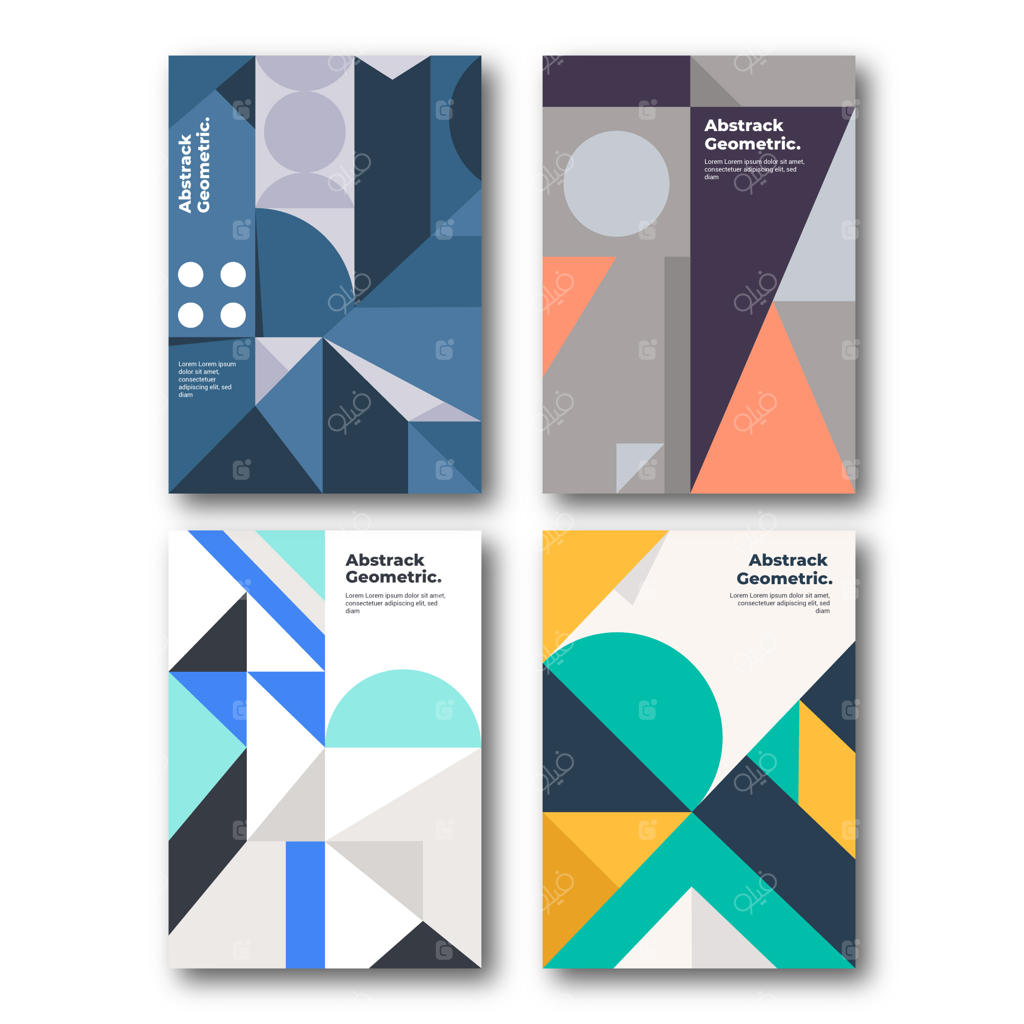 مجموعه جلدهای هندسی انتزاعی