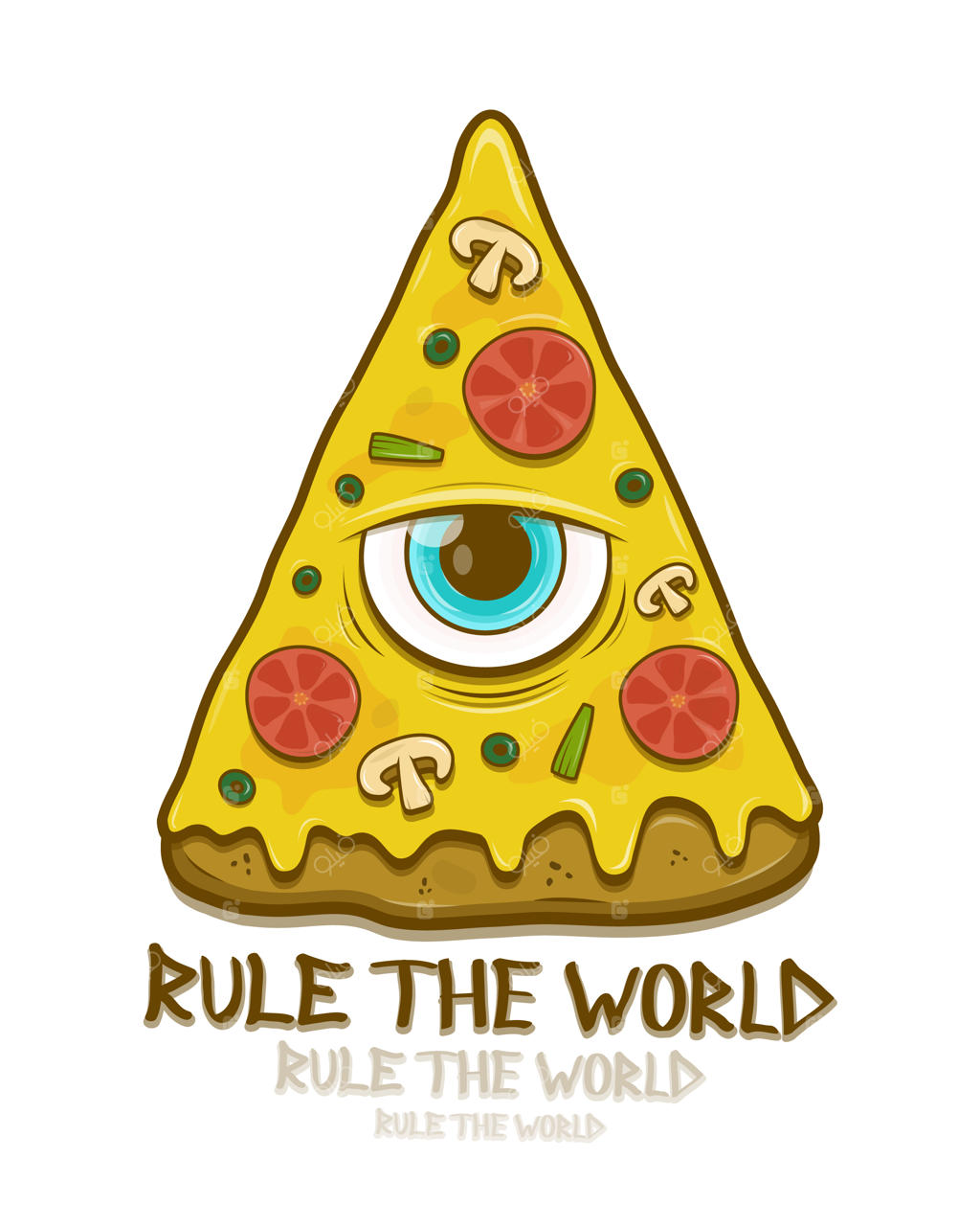 پیتزا با چشمان ماسون.