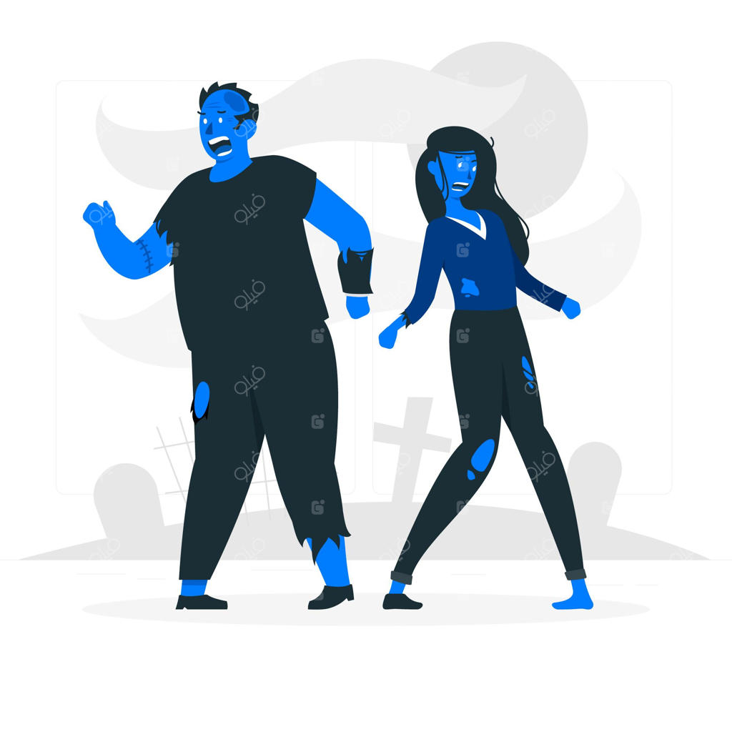 تصویرسازی مفهوم زامبی‌ها