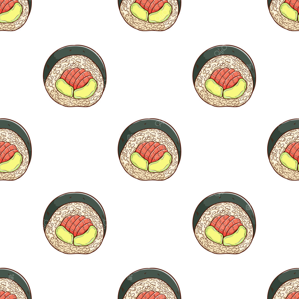 پترن یکپارچه سوشی دست‌کشیده