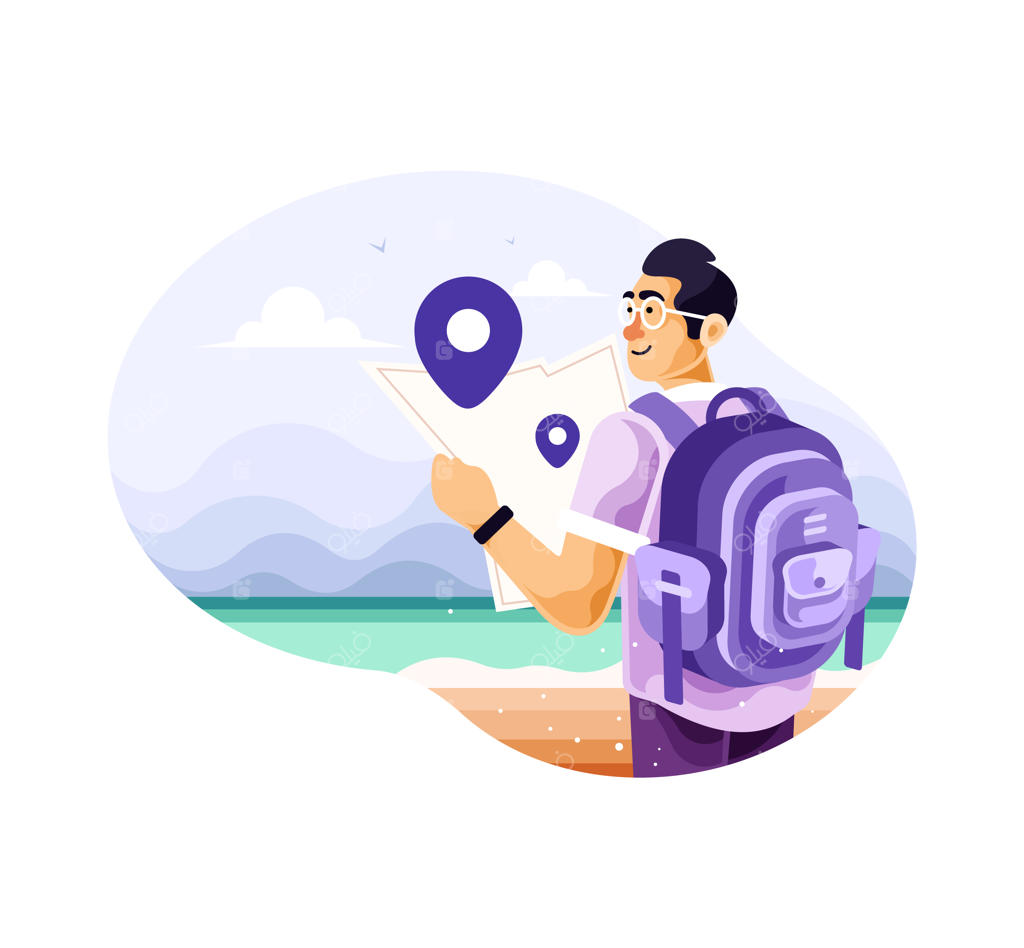 من، کوله‌گردی تنها با نقشه‌ها