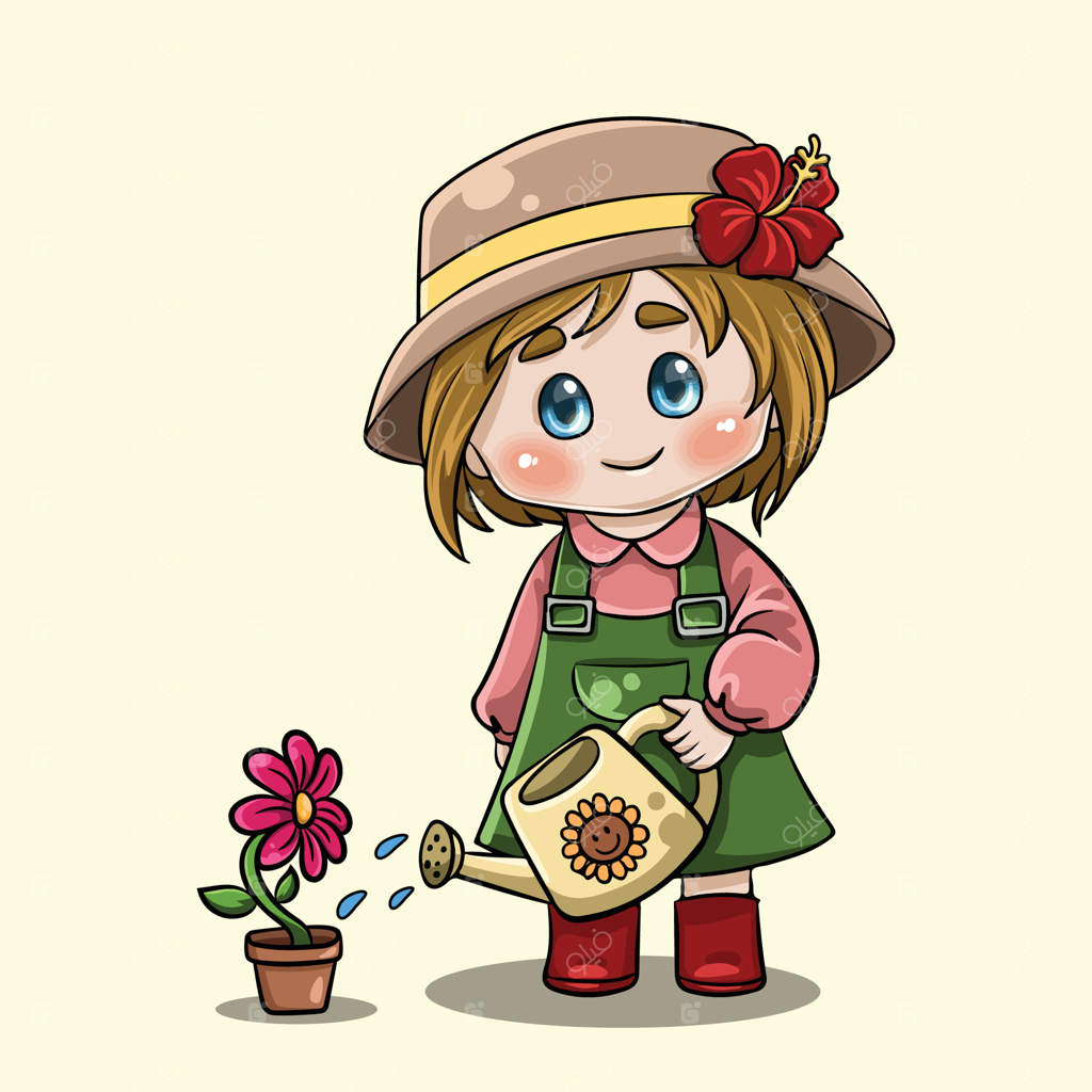 باغبان زن به سبک کاوایی