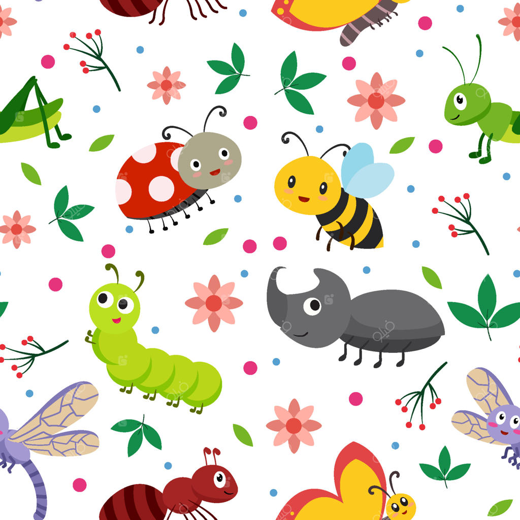 پترن یکپارچه حشرات