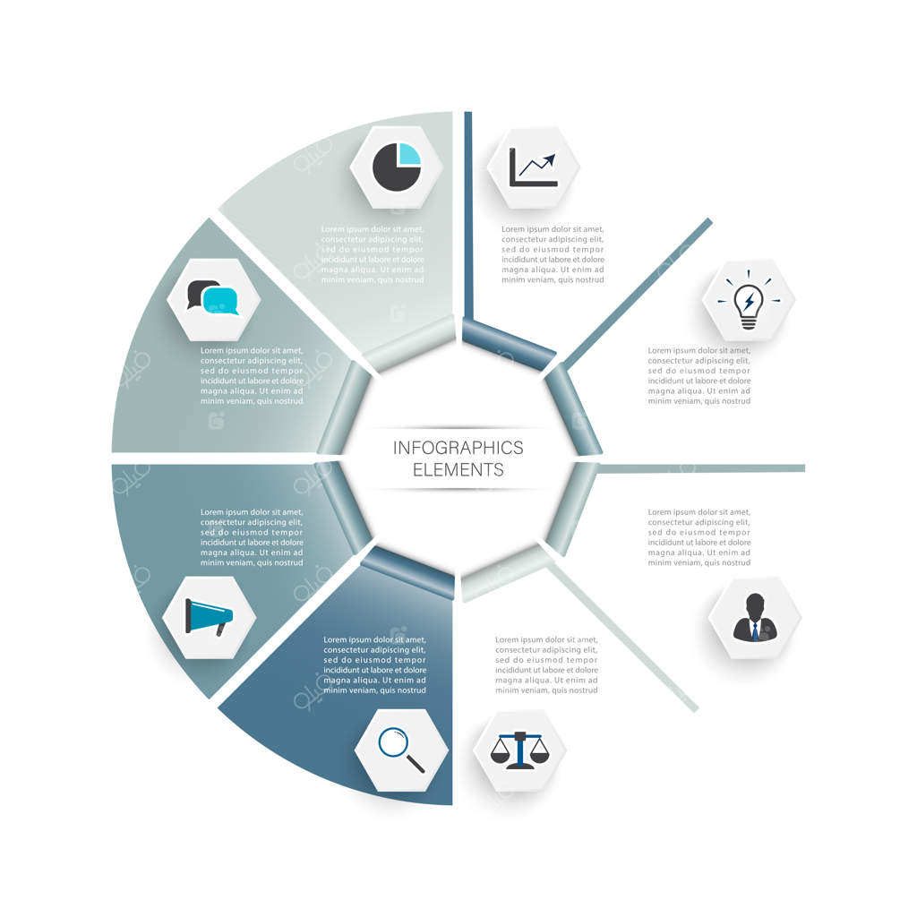 اینفوگرافیک‌های تصویرسازی وکتور