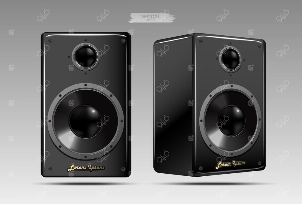 یک جفت بلندگوی واقعی.