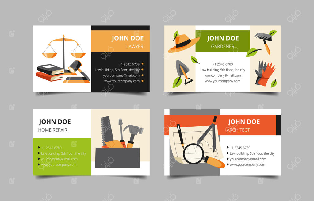 قالب حرفه‌ای کارت ویزیت