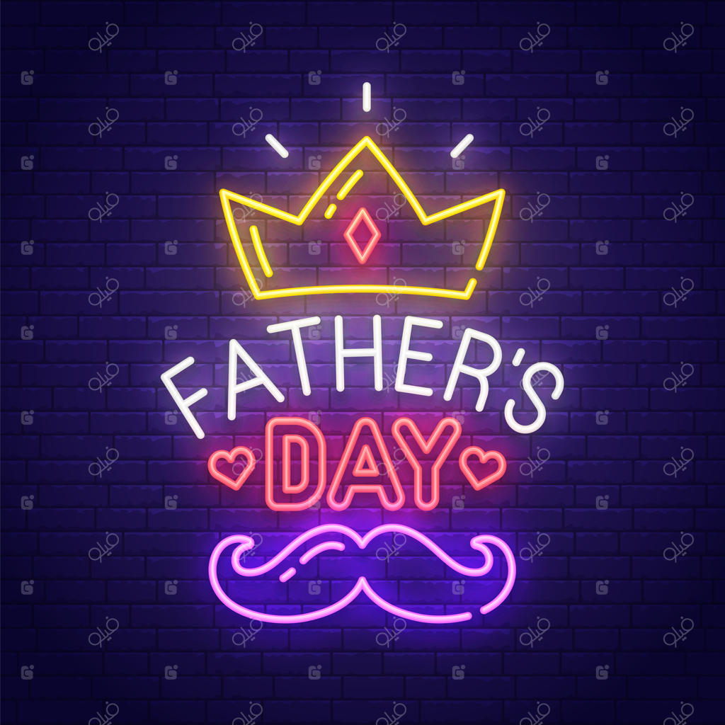تابلوی نئون روز پدر