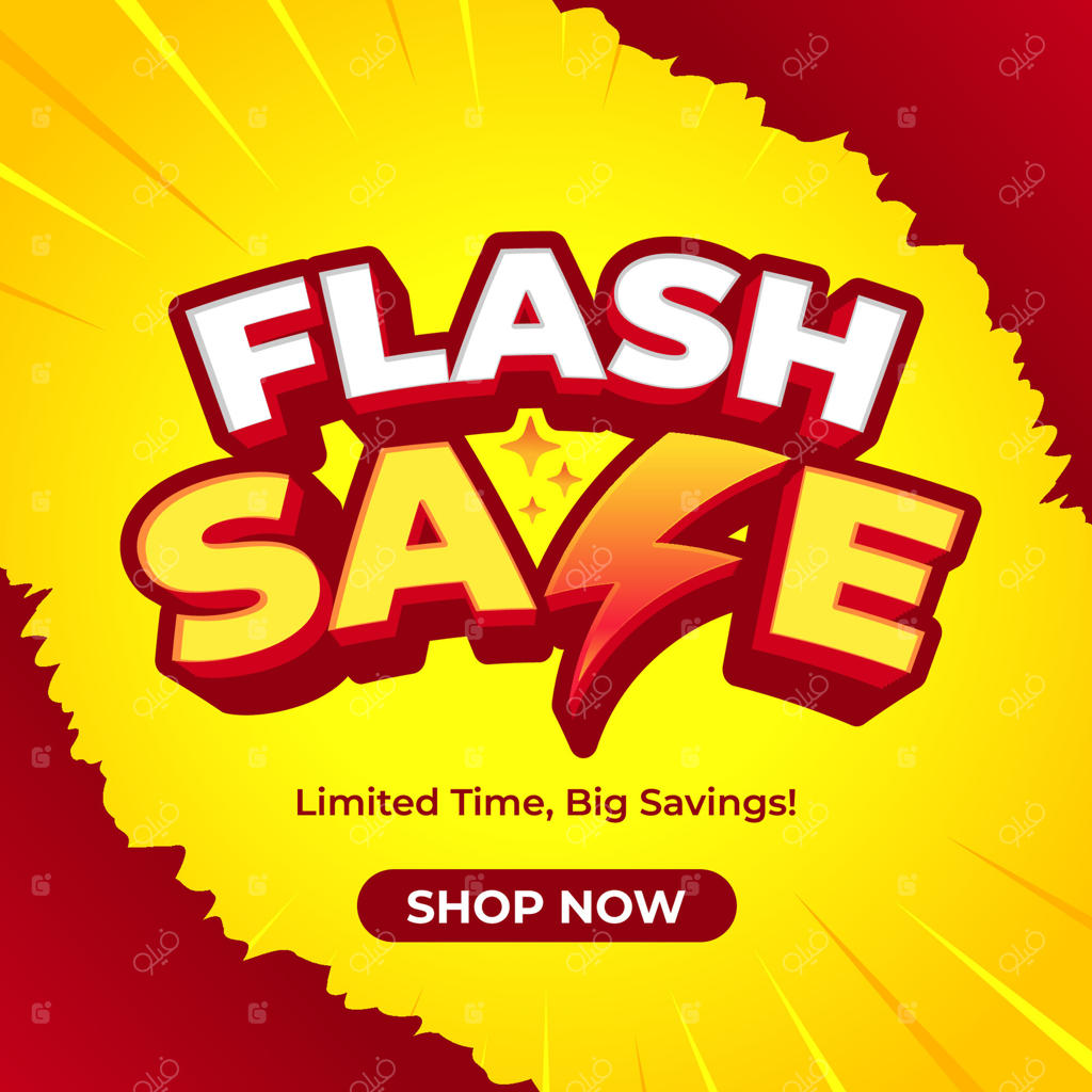 قالب بنر حراج فوری و چشم‌گیر، ایده‌آل برای کمپین‌های تبلیغاتی و بازاریابی