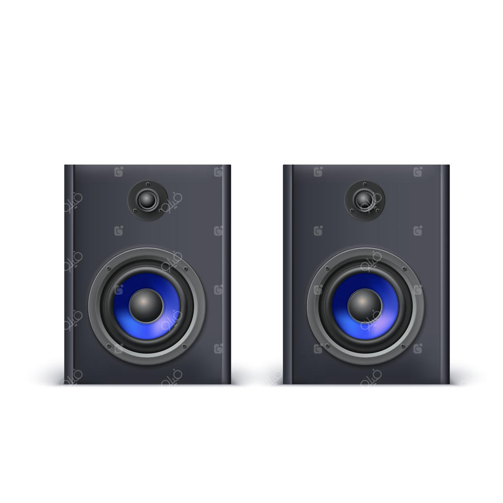 بلندگوها با دیفیوزرهای آبی