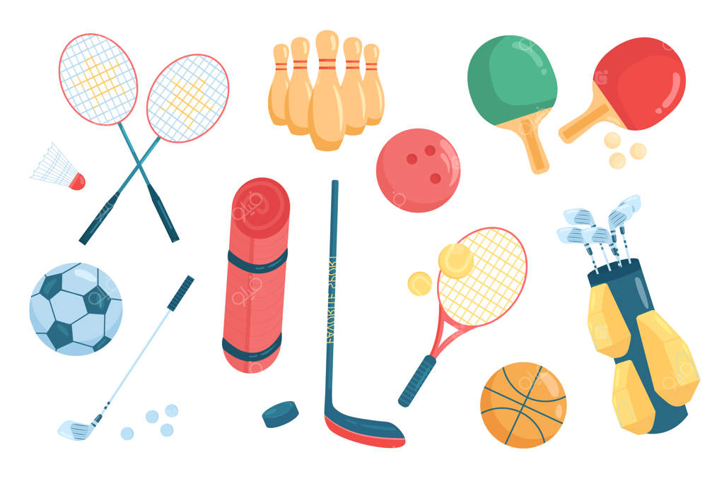 ست عناصر بامزه لوازم ورزشی