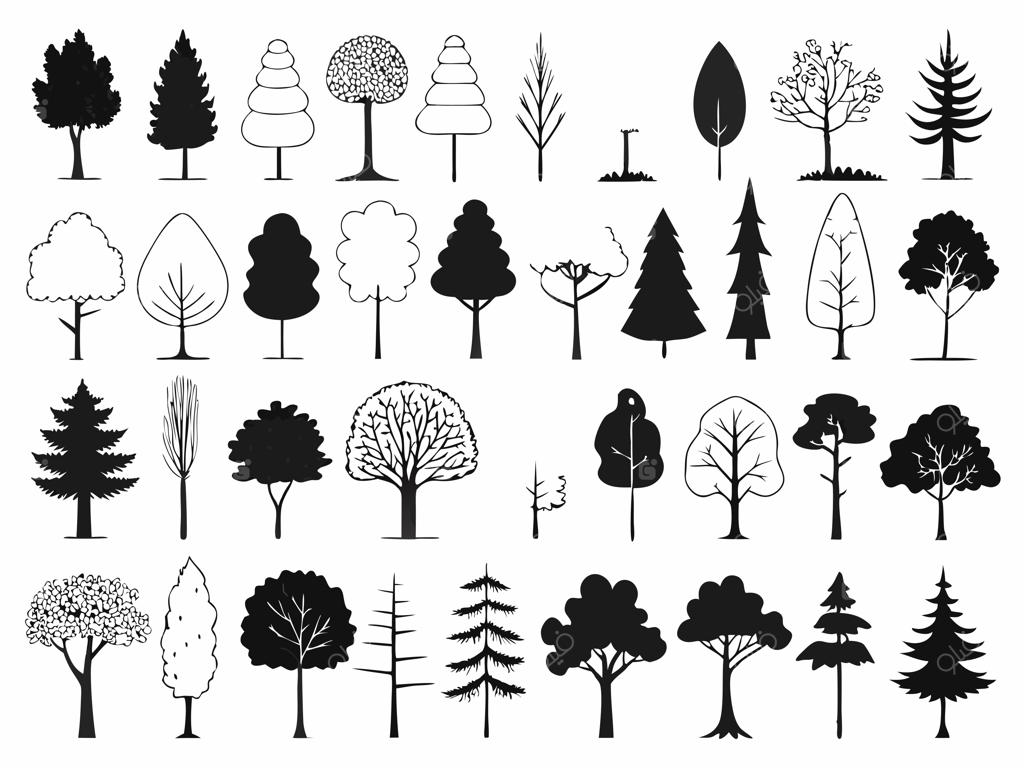 مجموعه درختان و درختچه‌ها با واژه «درختان»