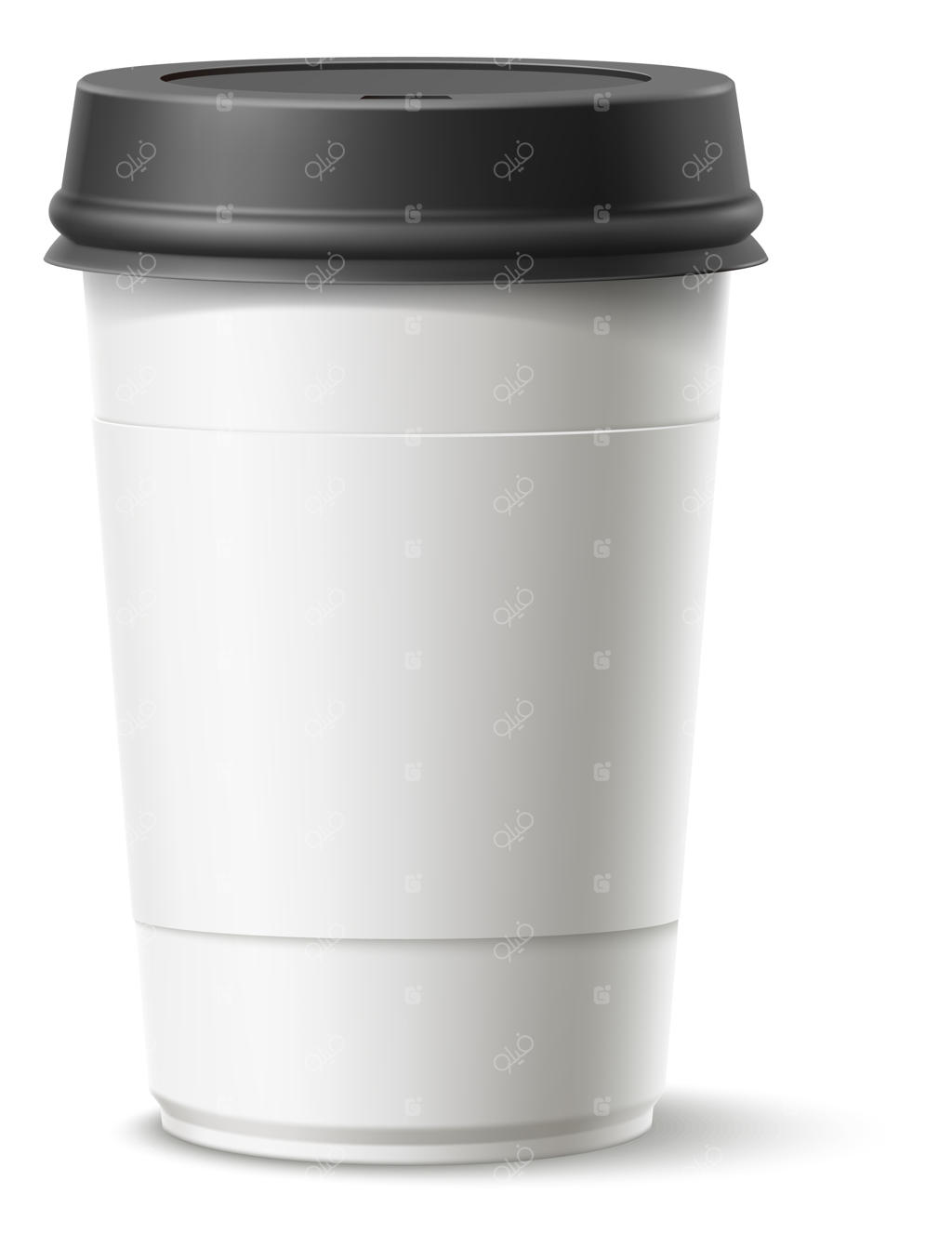 ماکت برند لیوان قهوه یک‌بار مصرف واقع‌گرایانه