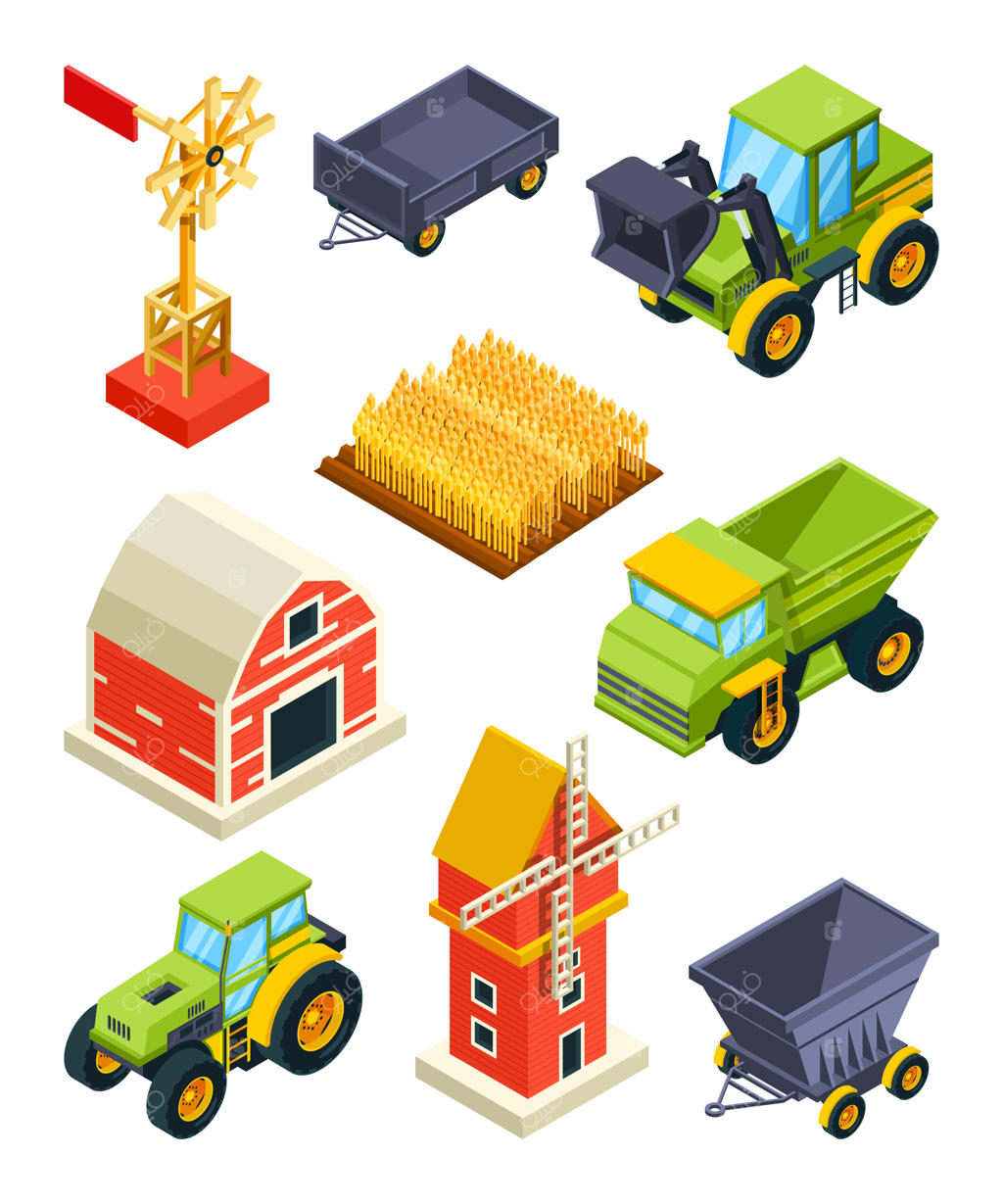 عناصر معماری در مزارع و روستاها