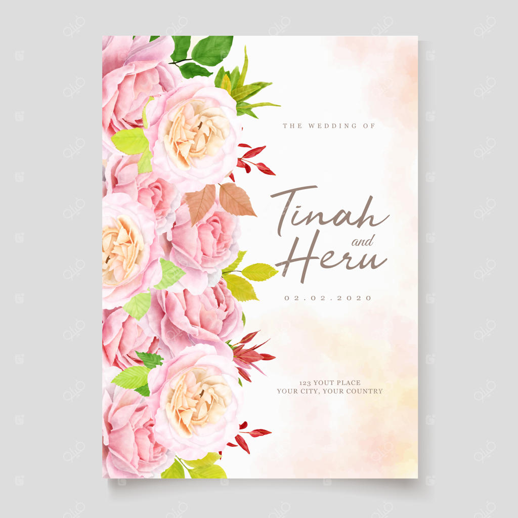 طرح پس‌زمینه و تاج گل گیاهی