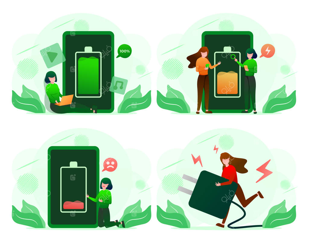 باتری کم‌مصرف و باتری پرقدرت: مفهوم انرژی و شارژ از خالی تا کامل