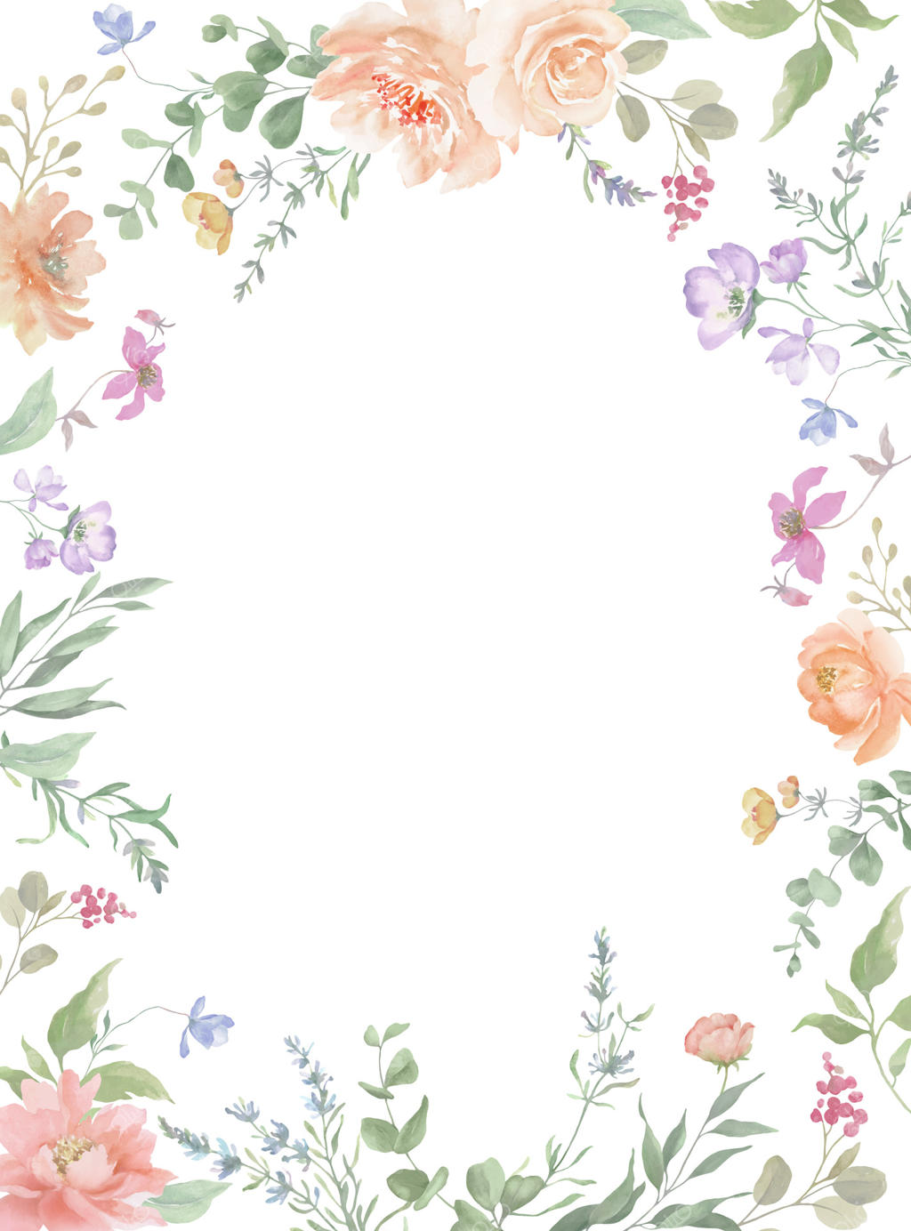 طراحی قاب گلدار شیک برای کاربردهای مختلف (وکتور حرفه‌ای)