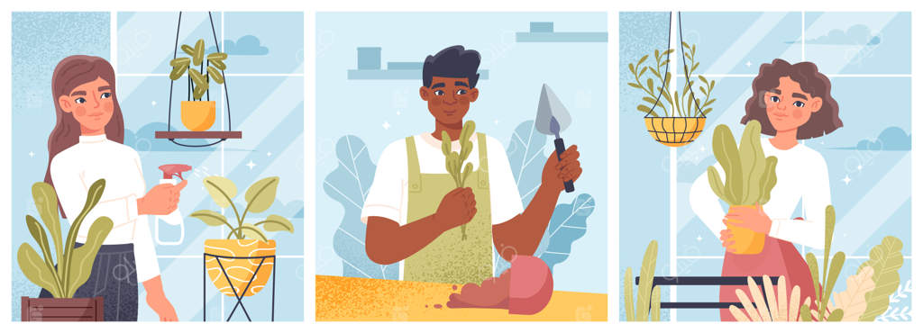 آدم‌هایی که گل و گیاه دارند