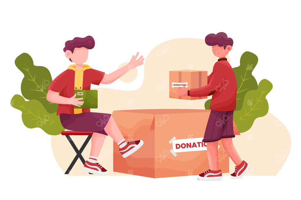 پسر و دختر جوان با جعبه‌های اهدایی