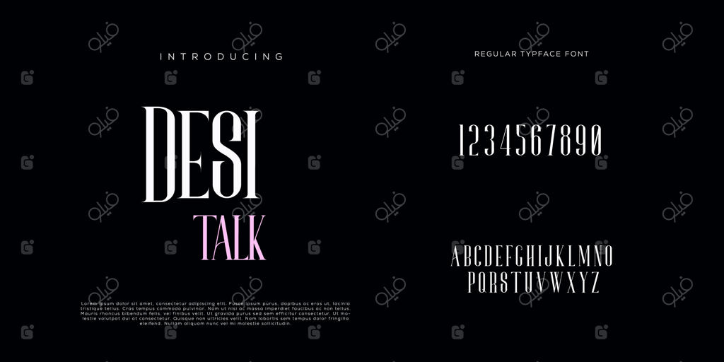 فونت‌های حروف الفبا و اعداد کلاسیک، طراحی‌های مدرن و مینیمال تایپوگرافی