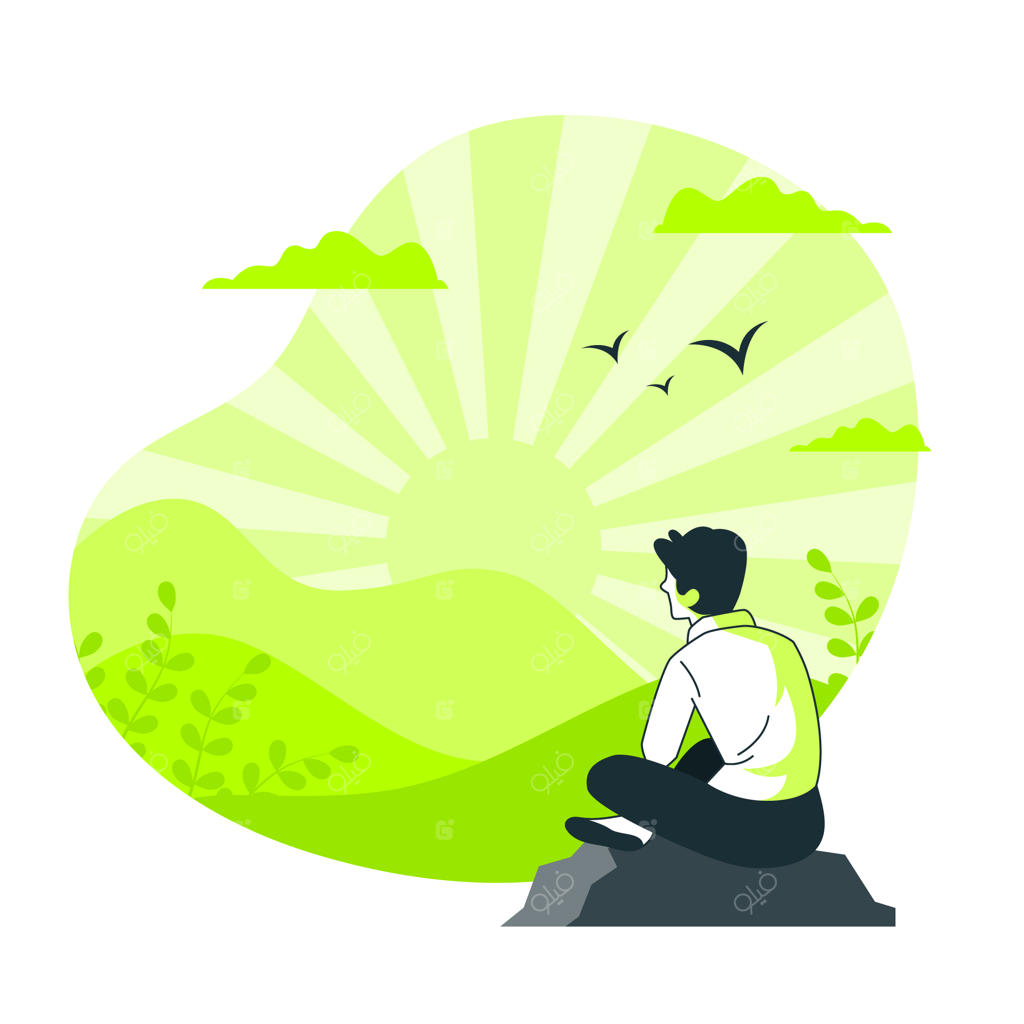 تصویر مفهومی پیش از طلوع خورشید