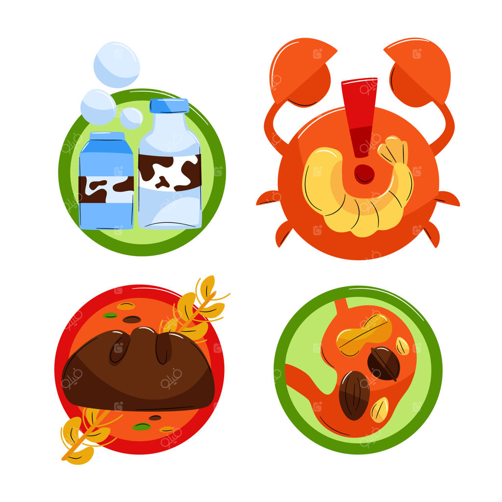 طراحی مسطح برای آلرژی‌های غذایی