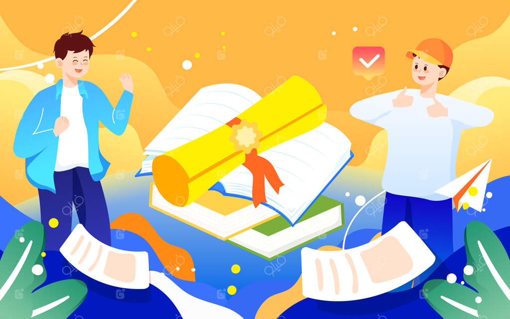 تشویق و هم‌دلی دانش‌آموزان پیش از امتحانات با کتاب‌ها و کارت ورود به جلسه