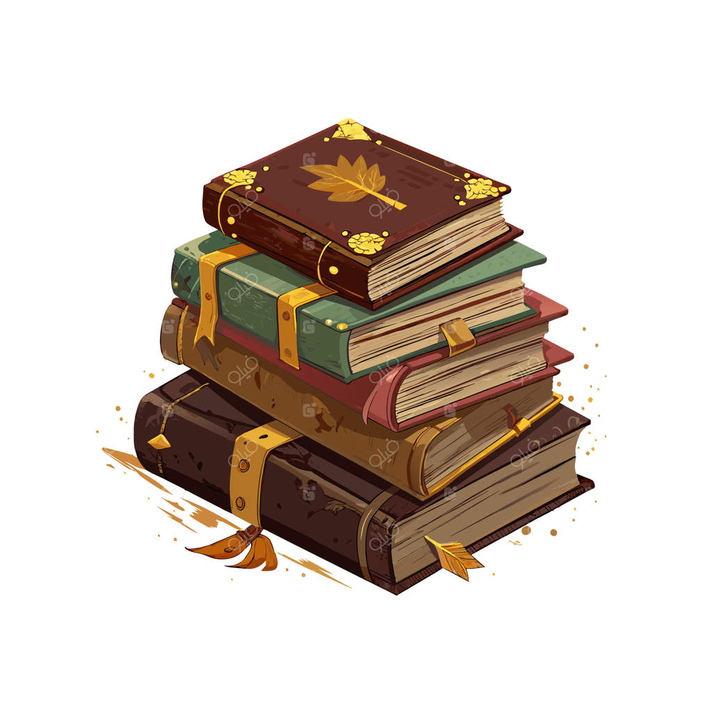 مفهوم تصویرسازی وکتوری از چیدمان کتاب‌ها