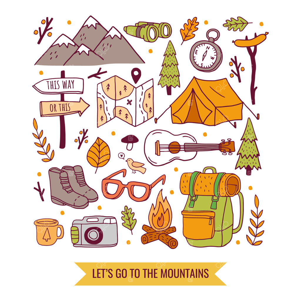 مجموعه‌ای از نقاشی‌های دستی سفر